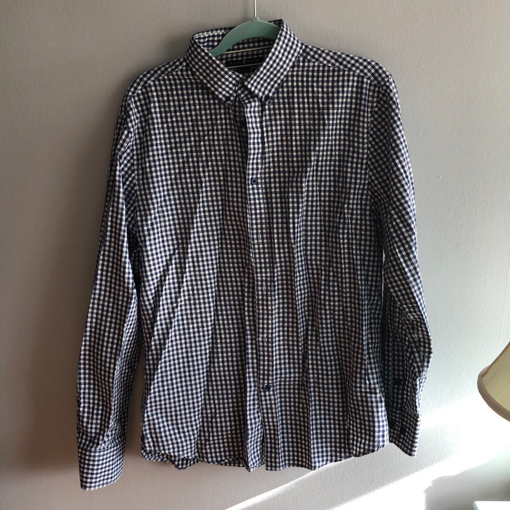 Five Four Cotton Checkered Button Down